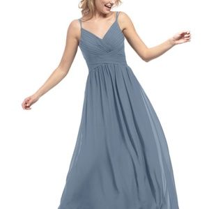 Azazie Blake in Dusty Blue Size 2